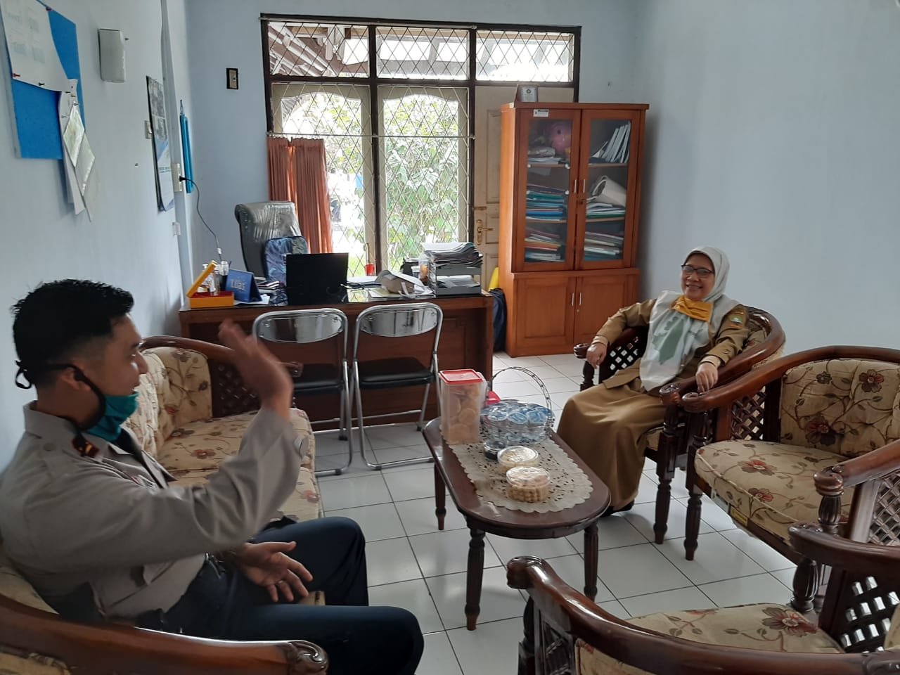 Kapolsek Cisitu Koordinasi Dengan Dinas Perikanan Kabupaten Sumedang Guna Menunjang Program Ketahanan Pangan